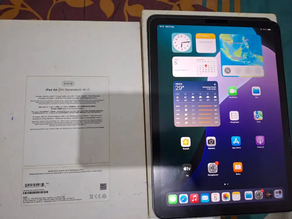 iPad air 5. 64 gmn wifi only