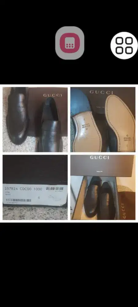 GUCCI cowok sepatu belum dipakai