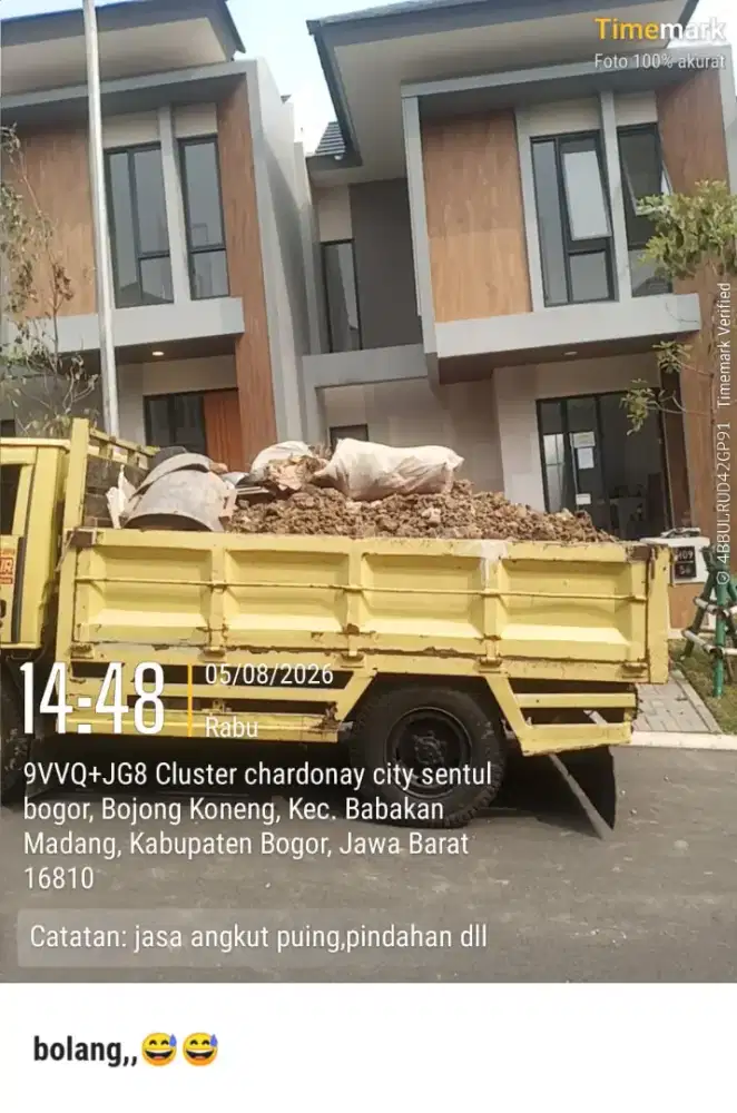 Jasa buang puing dan buang sampah