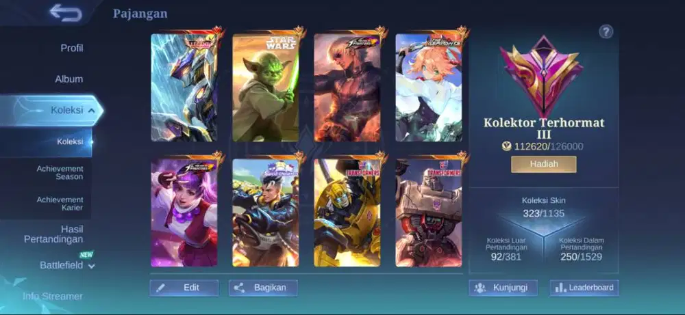 Akun Moblie Legends