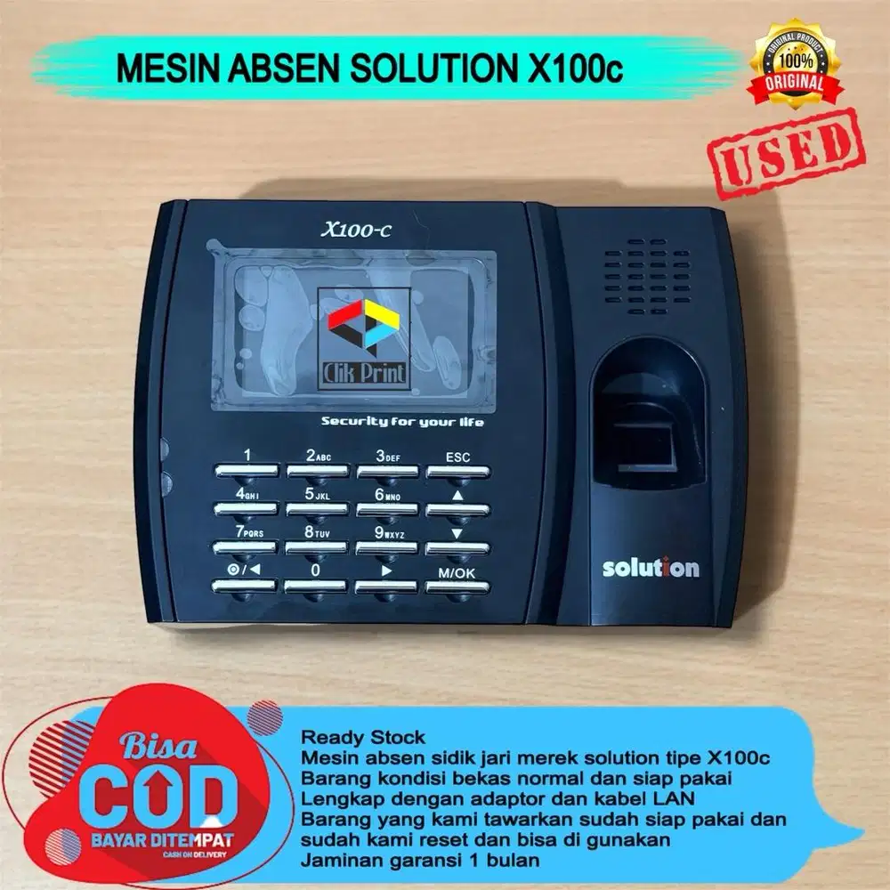 Mesin Absen Solution X100c
