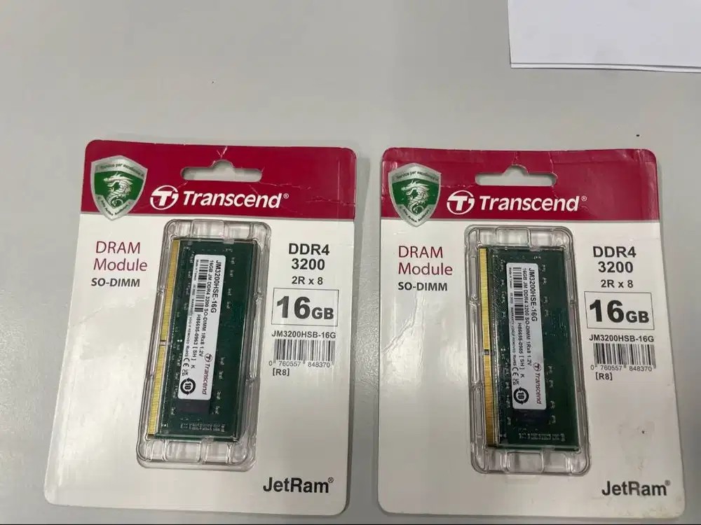 RAM laptop Transcend JetRam 16GB 2pcs DDR4 3200MHz SO-DIMM JM3200HSE-1