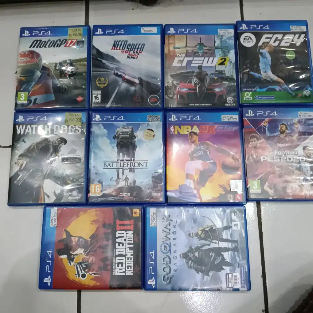 Jual kaset ps4 mulai 100rb