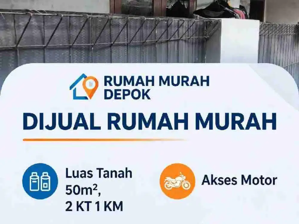 Di jual Rumah strategis 10 menit ke stasiun depok