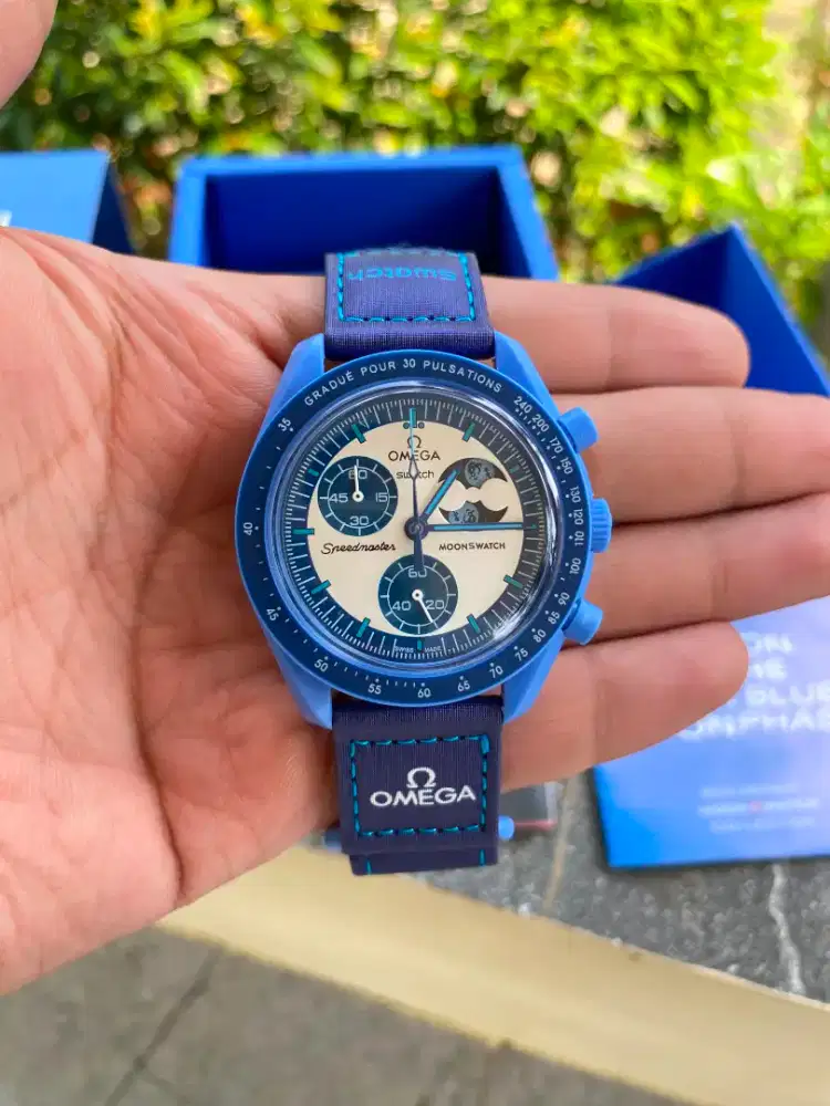 Omega X Swatch Bioceramic MoonSwatch Super Blue Moonphase
