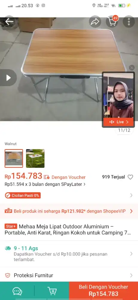 Meja jualannnnn