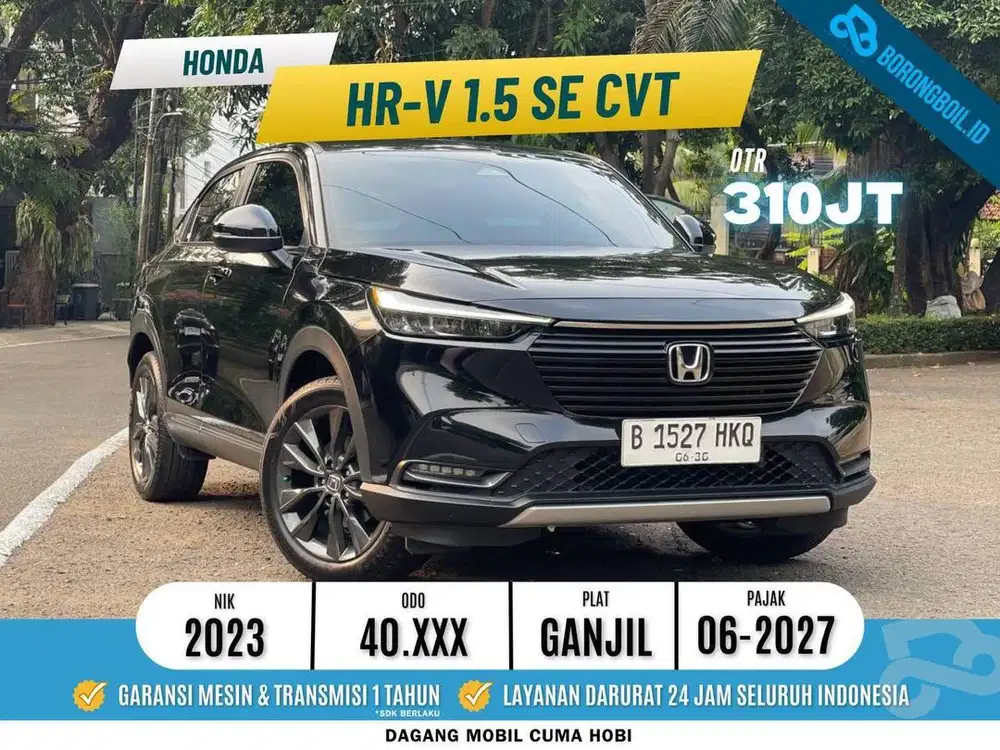HONDA HRV 1.5 SE CVT 2023 HITAM METALIK - MULUS TERAWAT