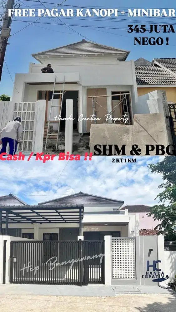 RUMAH MINIMALIS ON PROGRESSING BANYUWANGI KOTA !!