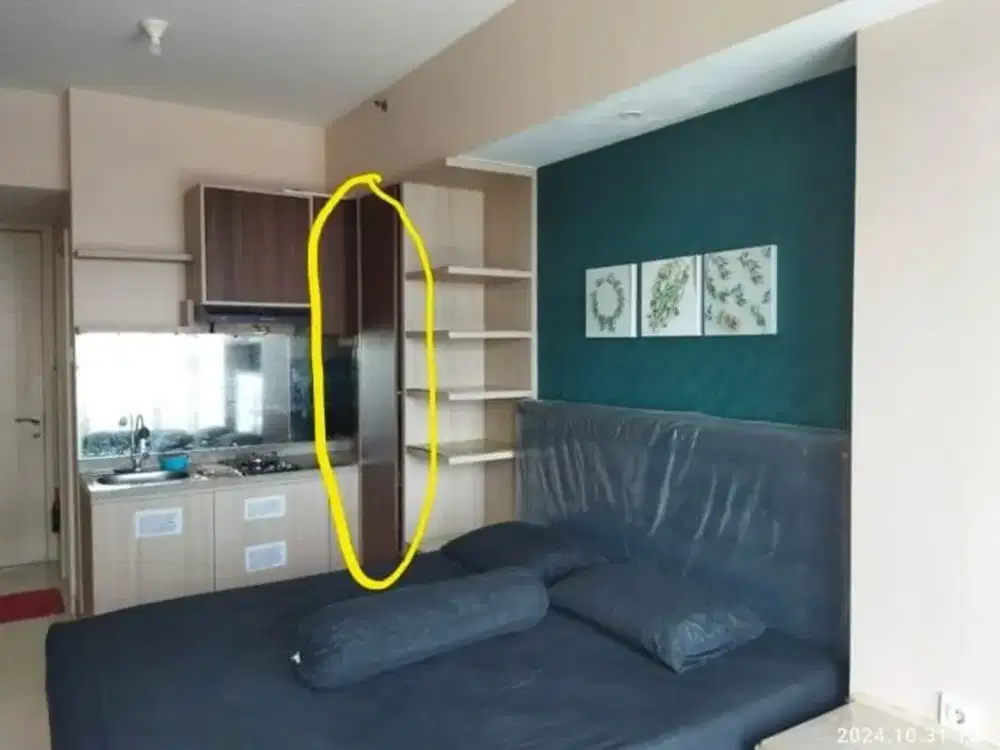 Sewa Tahunan Tanglin STudio Full Furnish Lantai 10 Hanya 35Jt