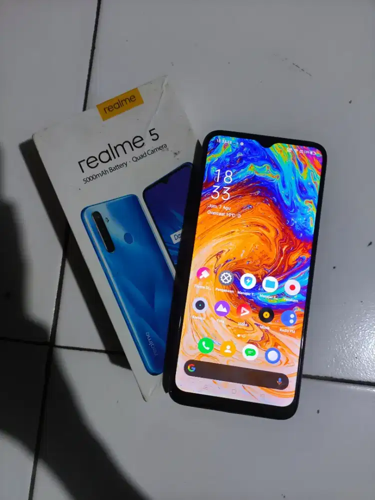 REALME 5 3/64gb Fullset Minus cek deskripsi