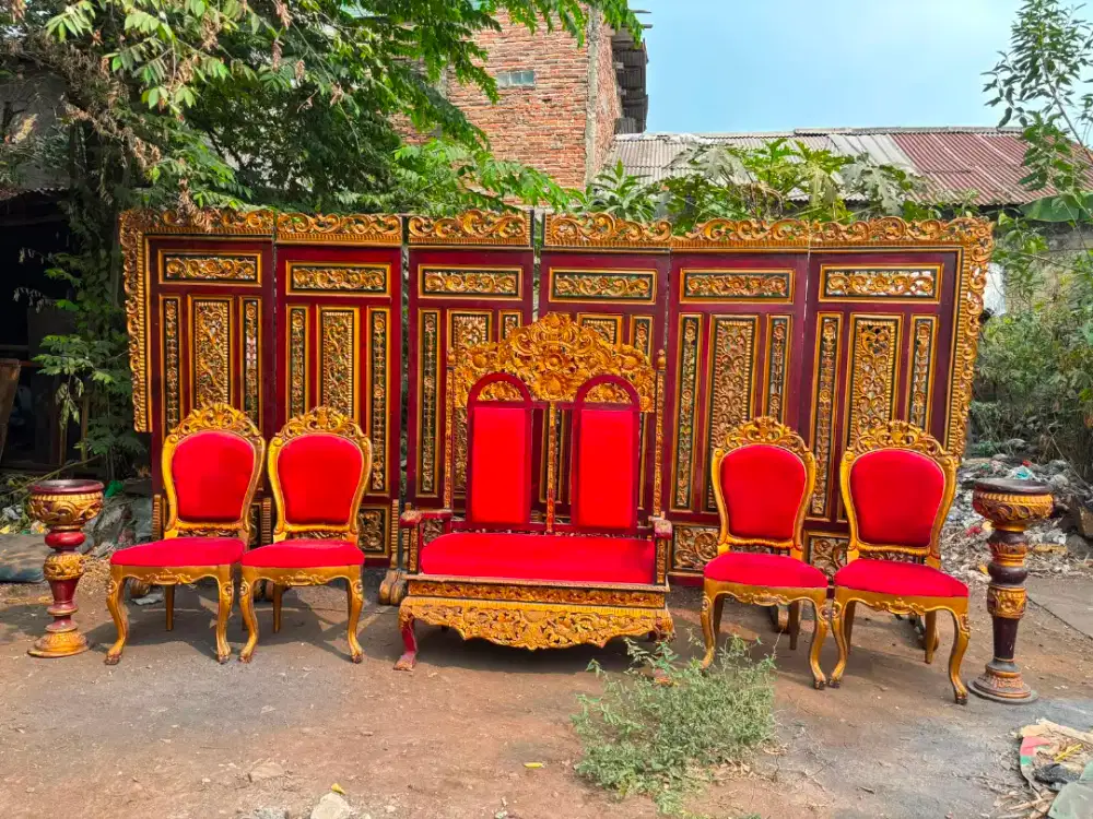 Set partisi kayu solid