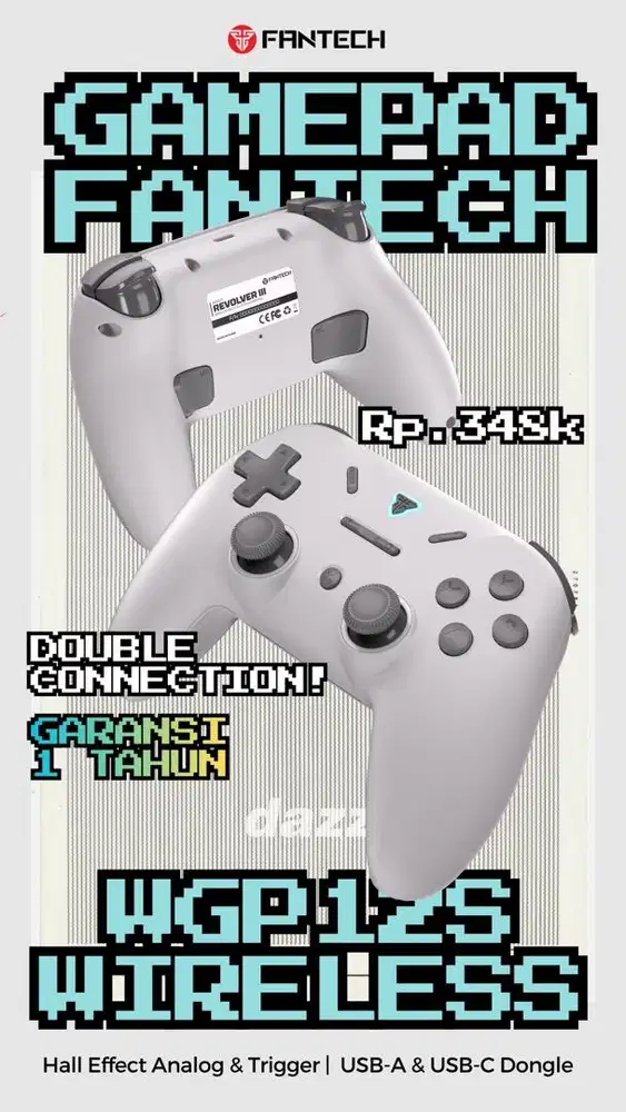 GAMEPAD FANTECH WGP12s GARANSI 1 TAHUN