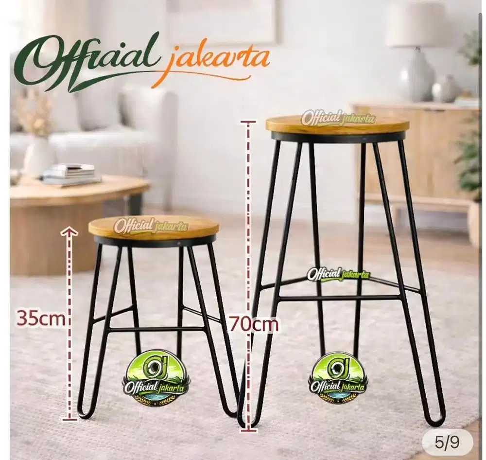 Kursi Bar 2 Pcs
