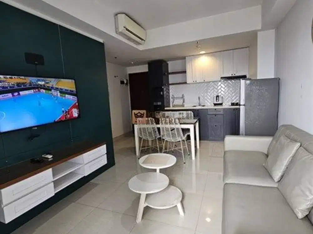 Akses ke Bandara Sekarno-Hatta Sewa 2BR Furnished Bagus di Apartemen West Vista Dekat ke Mall Puri Indah, Stasiun, Pintu Tol