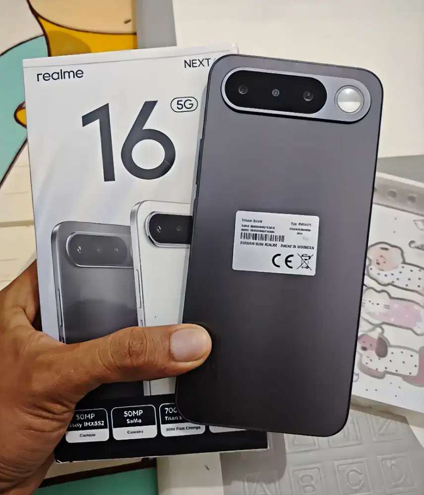 Realme 16 5G baterai 7000mah ram 8/256 fullset