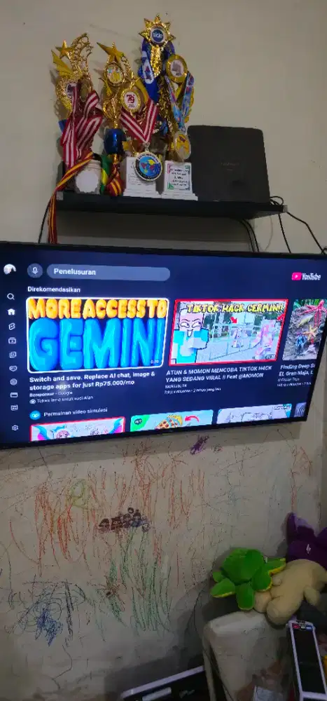 Android TV sharp aquos 43 inch bisa youtube google