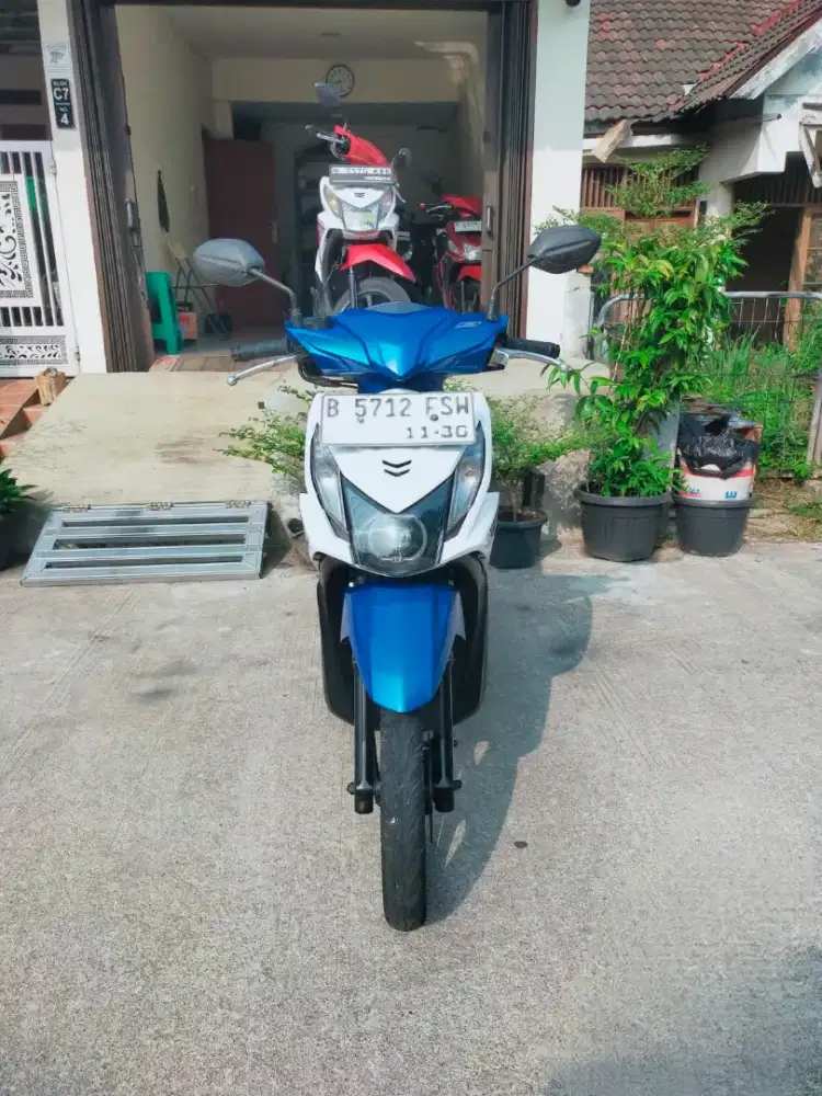 BEAT 2015 ESP PUTIH BIRU ORIGINAL MULUS