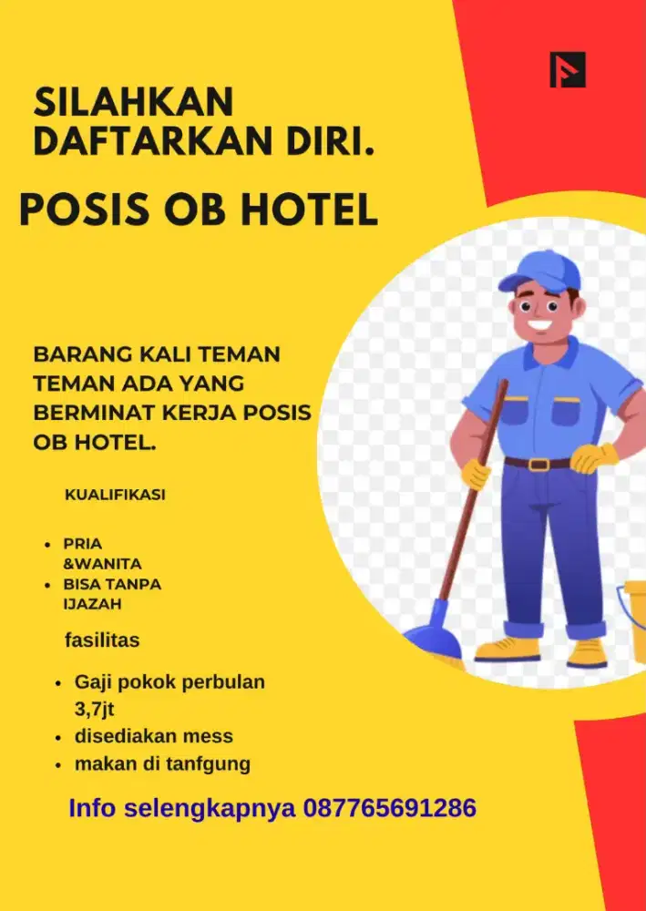 Lowongan pekerjaan ob hotel