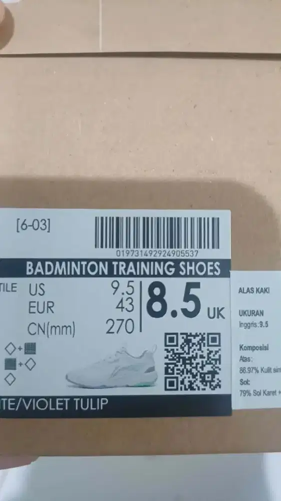 Sepatu lining AYTW021