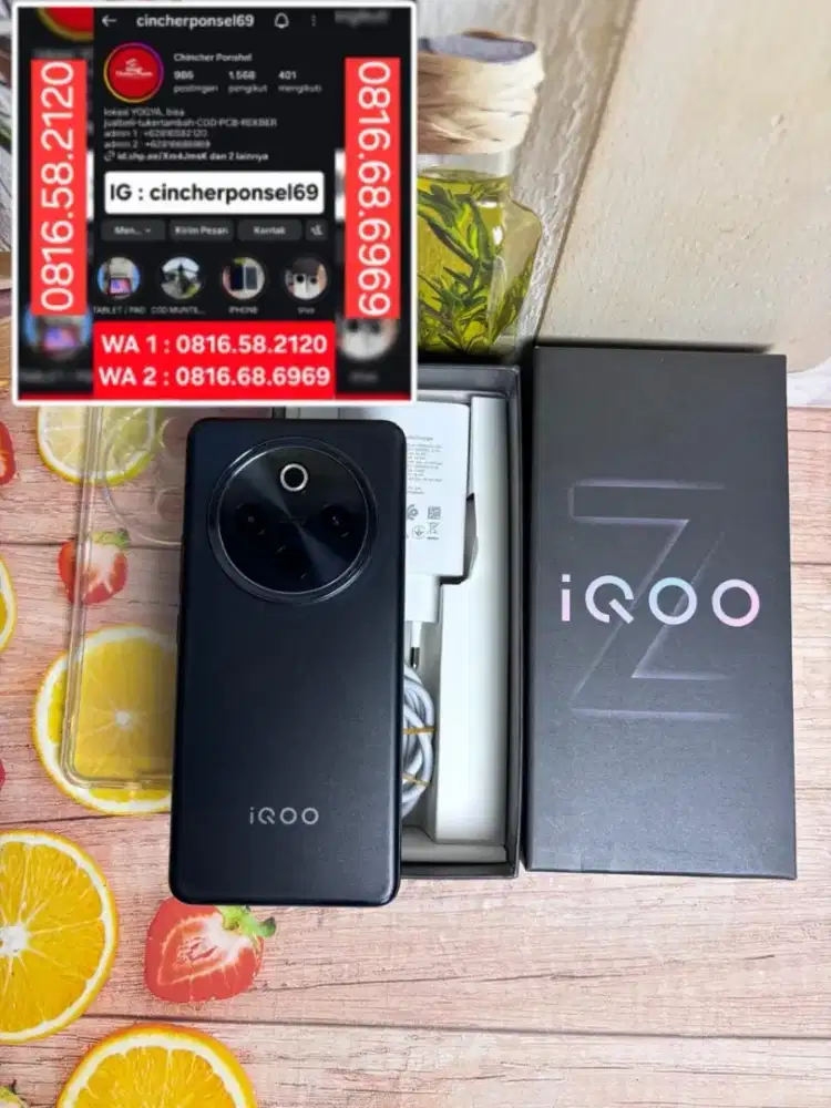 Jual HP IQOO Z10R 5G 12/256 likenew istimewa grns MARET 2027