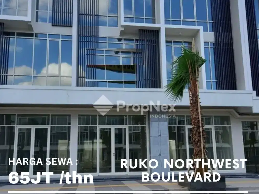 Disewakan Ruko Northwest Boulevard 3 lantai