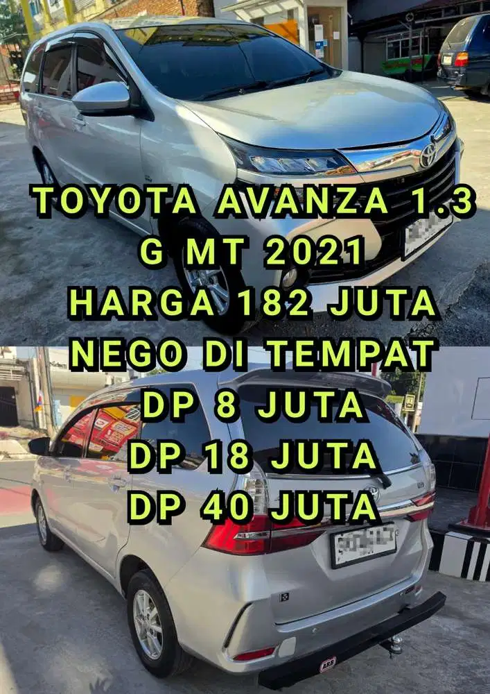 Toyota Avanza 2021 Bensin DP 8 JUTA