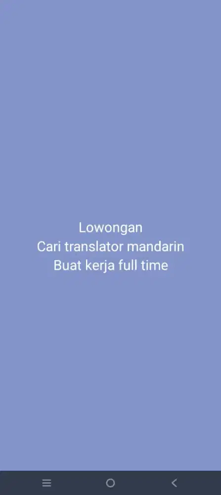 Lowongan translator Mandarin. Surabaya