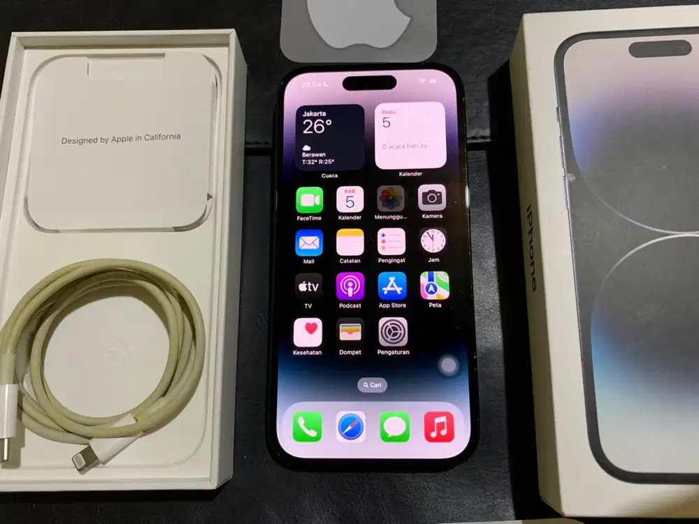 Iphone 14 Pro 256gb Space Black Ex Ibox Fullset Original Nominus