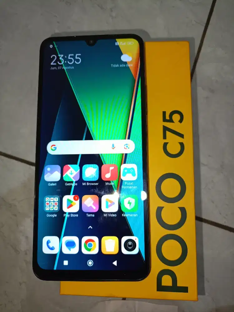 poco c75 ram 8/256 fullset mulus