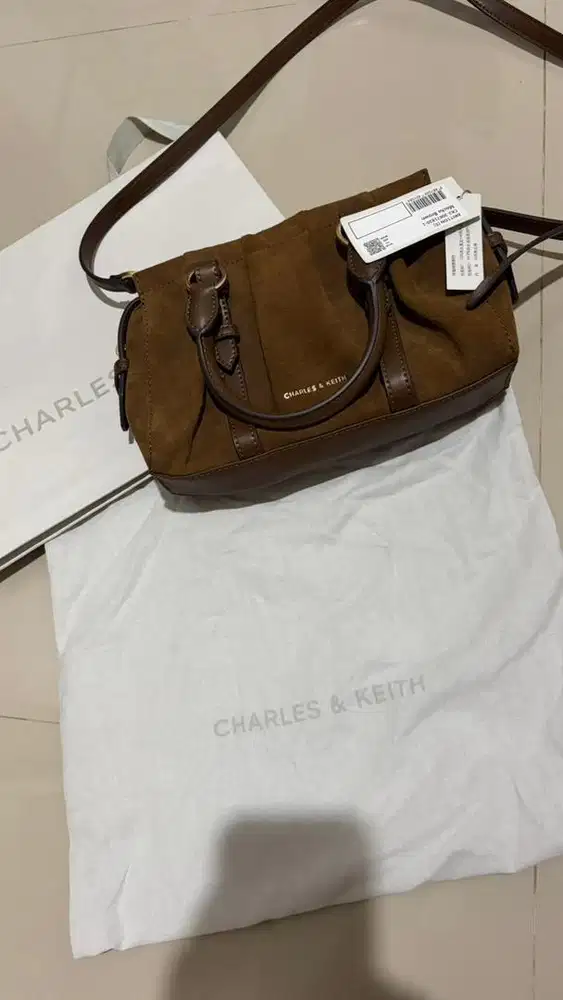 Tas Charles & Keith - Britton (S) Mocha Brown