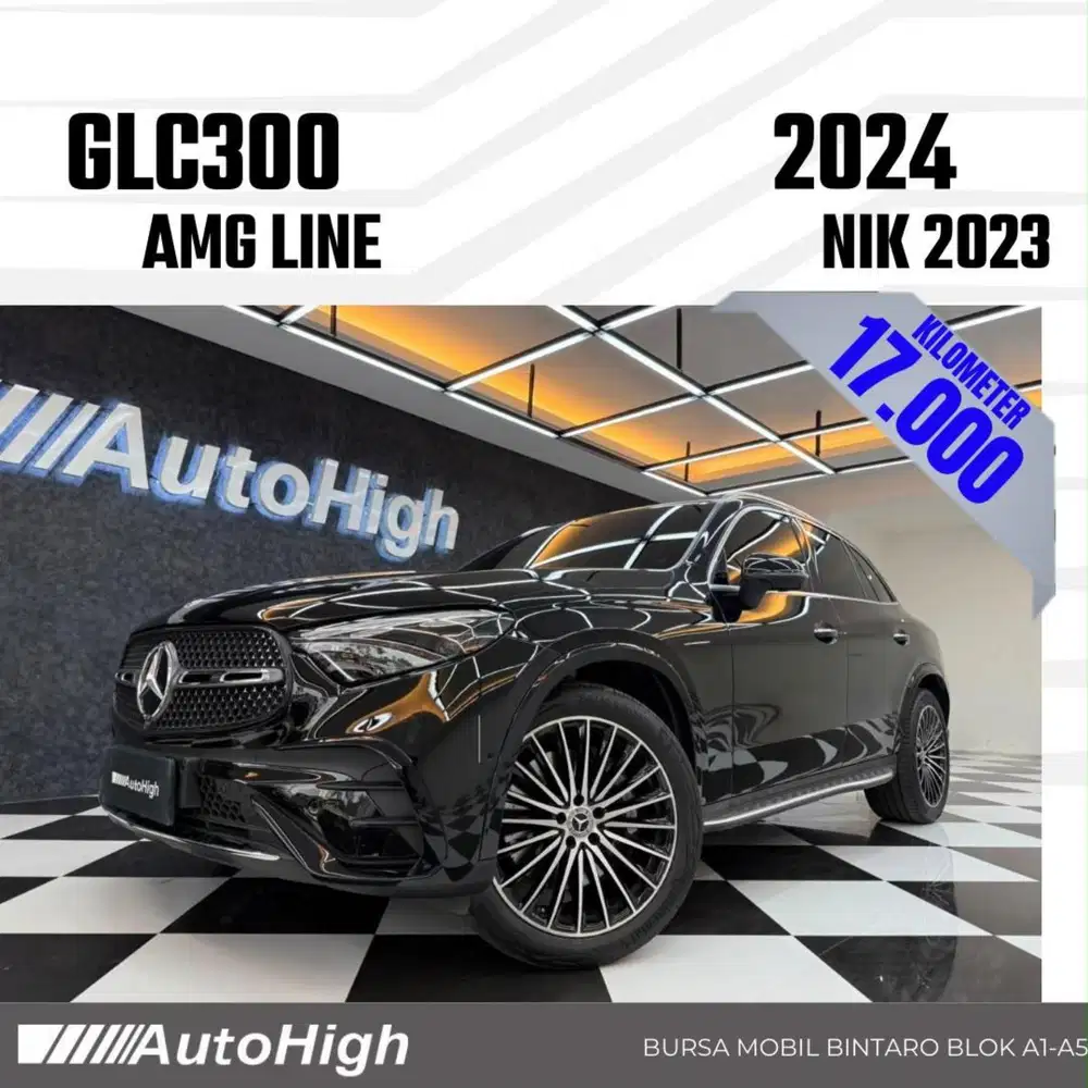 DP10% [Km17.000] GLC300 AMG 2023 Black / GLC 300 Reg 2025 #AUTOHIGH