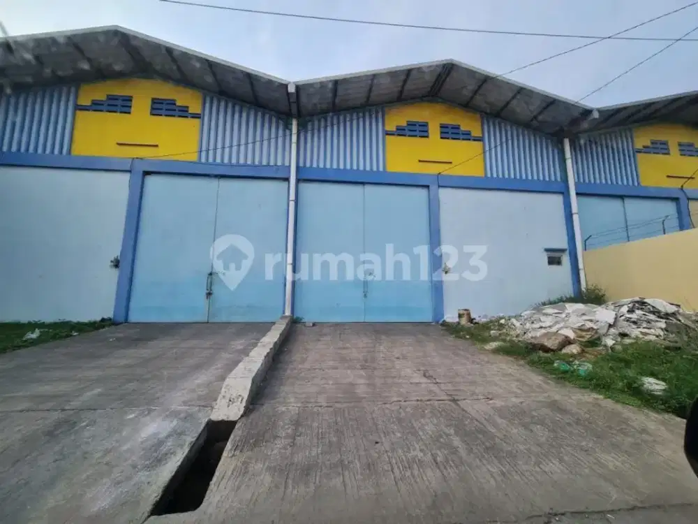 Disewakan gudang siap pakai di jurumudi tangerang
