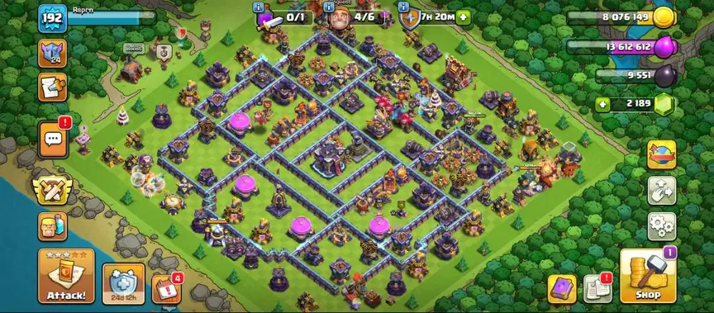 Akun COC TH15 Hampir MAX