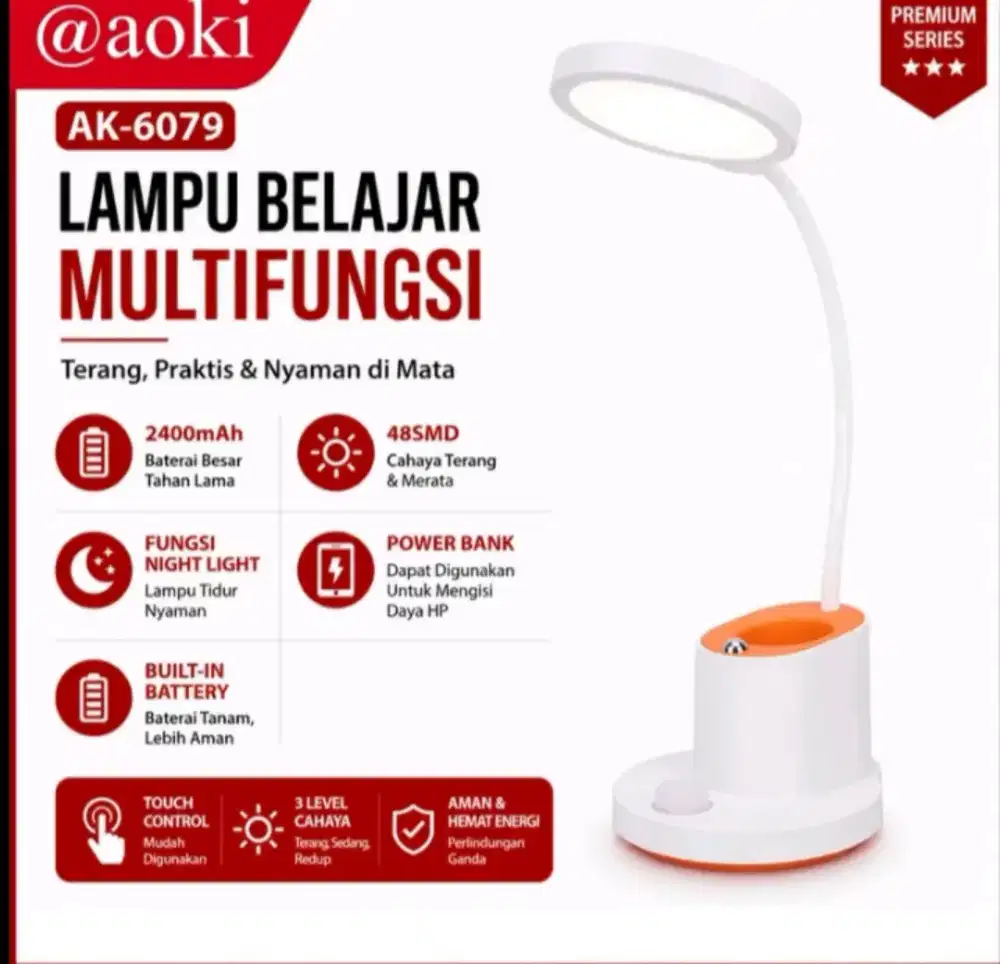 Lampu Belajar Multifungsi