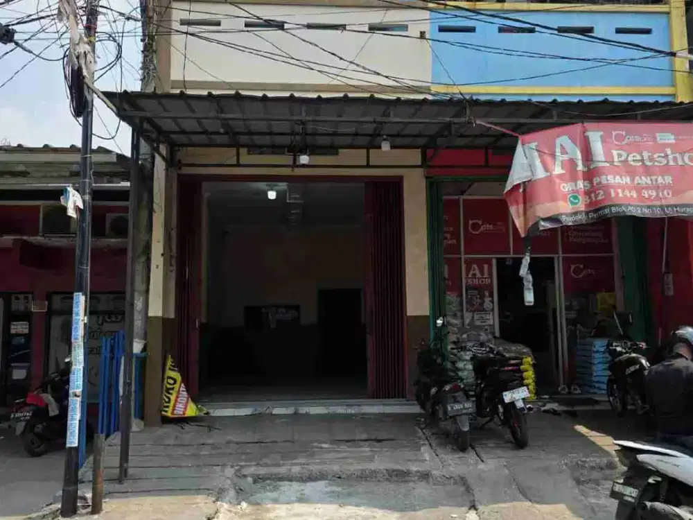 ruko ramai di pondok ungu permai bekasi