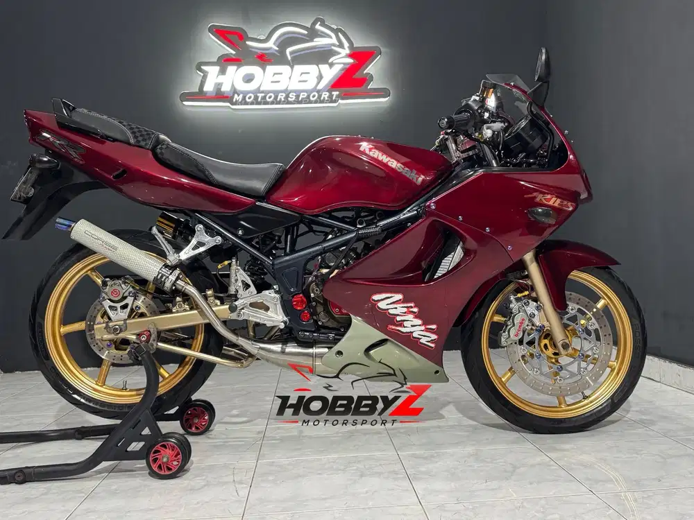 Kawasaki Ninja 150RR/ninja 150-RR merah marron modif hedon 2009,mewah
