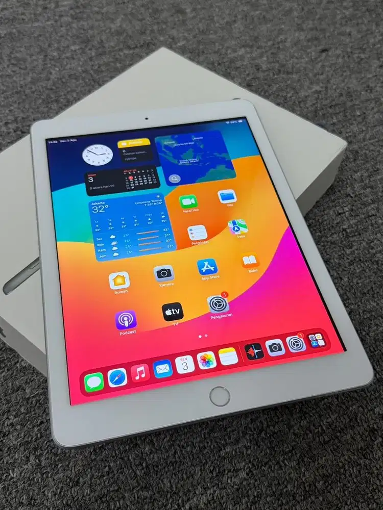Ipas 6 WiFi 128gb Silver ios 17 Jual Murah Lengkap Normal Banjarmasin
