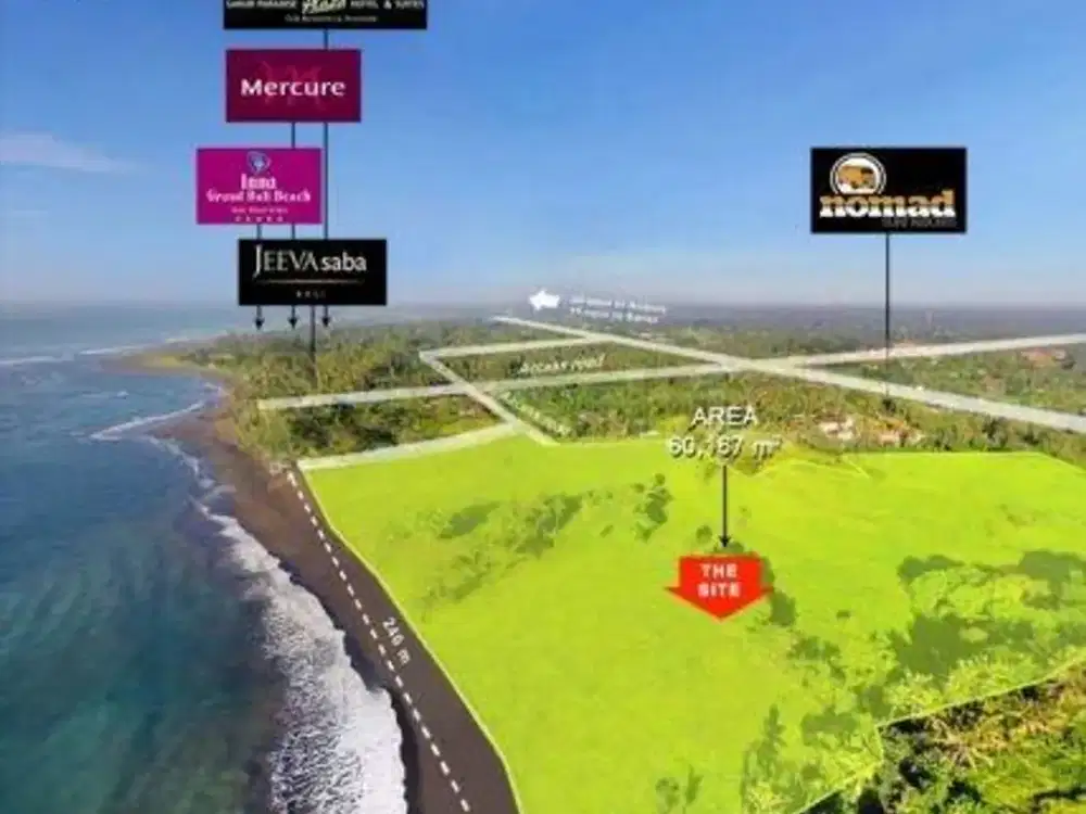 INVESTASI TANAH SANGAT PREMIUM DI BIBIR PANTAI SABA GIANYAR