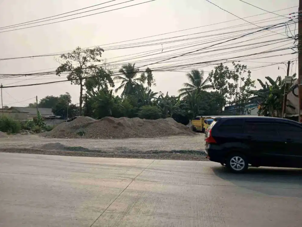 Dijual kav di tepi jalan raya Legok, parung panjang, depan perumahan Bumi Jati Elok