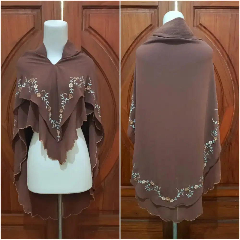 Khimar Bordir Gallery Syarifah Hijab Jilbab