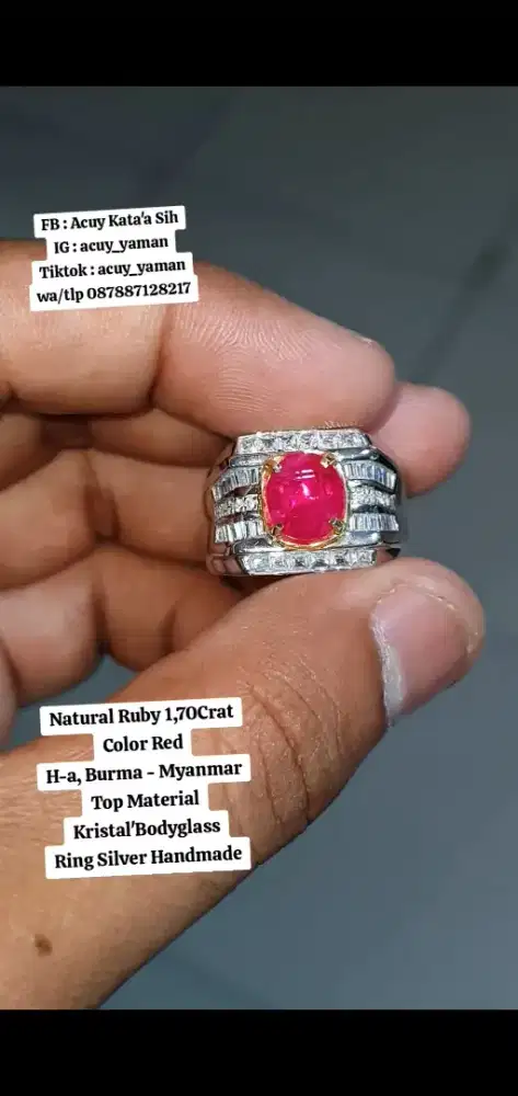 Natural Ruby Burma 1,70Crat