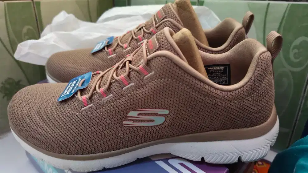 SKECHERS OPTIMISTIC MIX warna Taupe size 37/insole 24cm