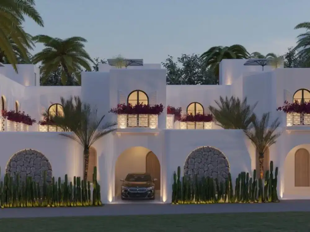 Villa Modern Mediterranean 5 Menit ke Pantai Lima Canggu