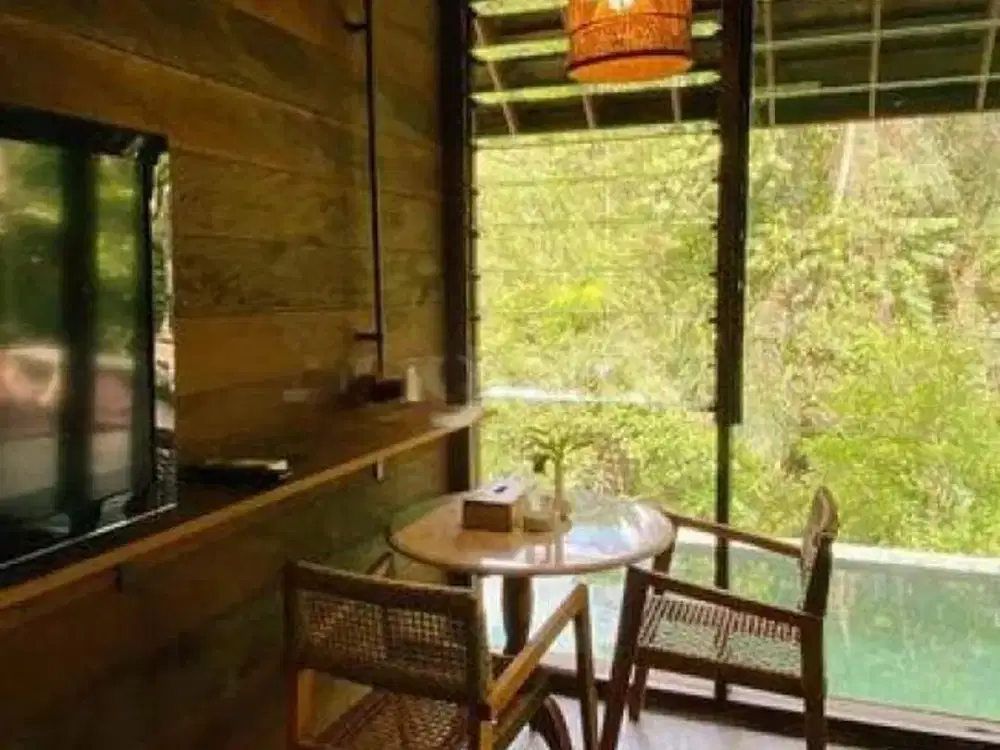 Modern Tropical Villa With Forest And River View Di Ubud - Thumbnail 7
