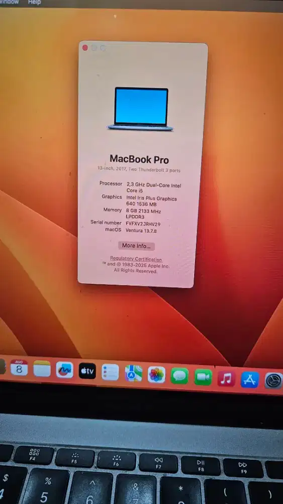 MacBook Pro 13” 2017 8GB / SSD 256GB second