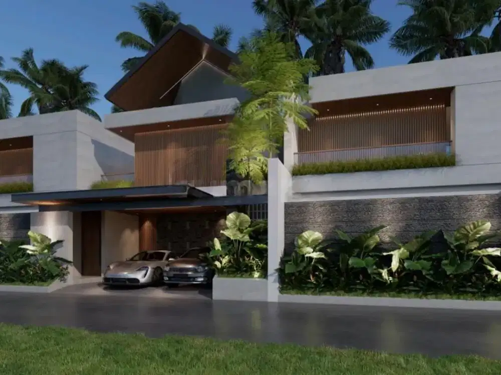 VILLA TROPICAL MODERN 4 BR DI PINGGIR JALAN UTAMA BYPASS SANUR