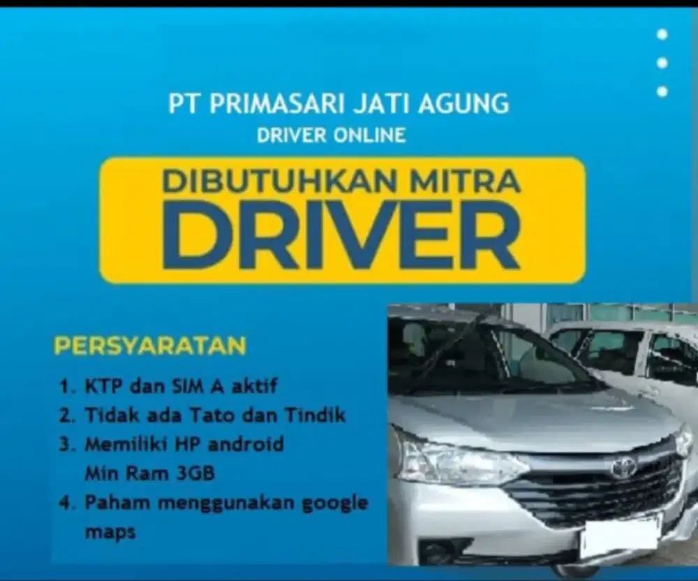 Lowongan driver daerah bekasi