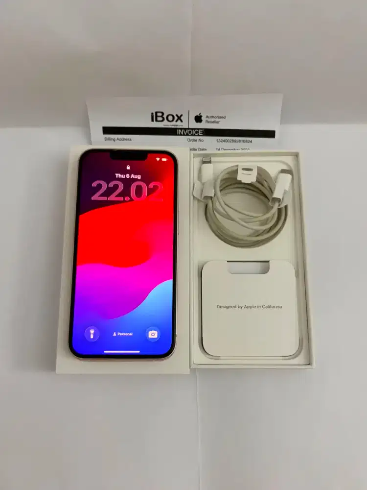 Iphone 13 Pink 128GB Fullset iBox Istimevvah 6,9 Jt Nego