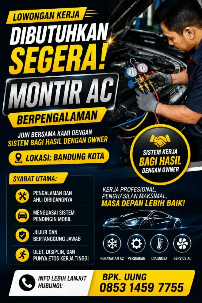 DICARI MONTIR AC