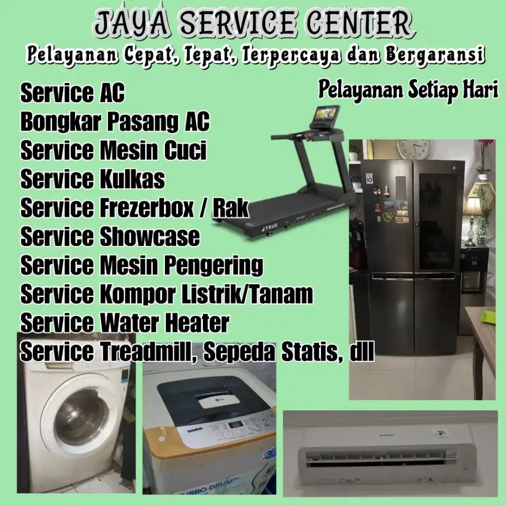 Service Treadmill Kursi pijat Sepeda Statis